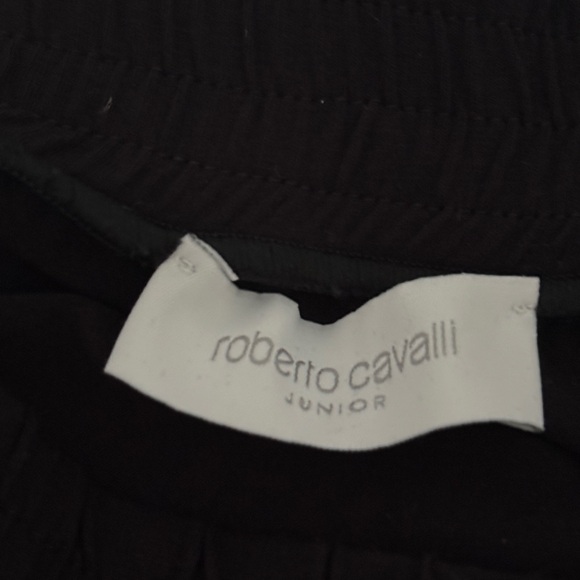 Roberto Cavalli Black Skirt with Gold Logo Detail - Picture 5 of 5